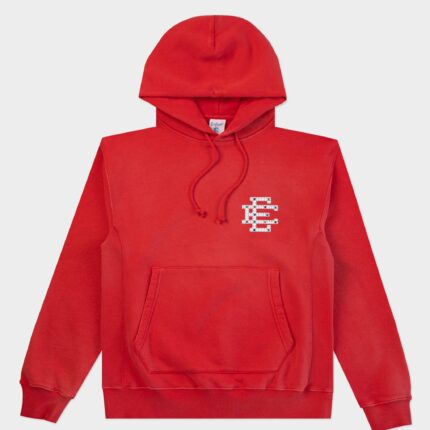 Eric Emanuel Studded Hoodie Red