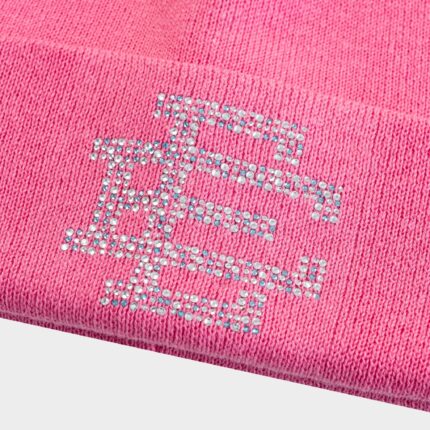 Eric Emanuel Swarovski Beanie Pink